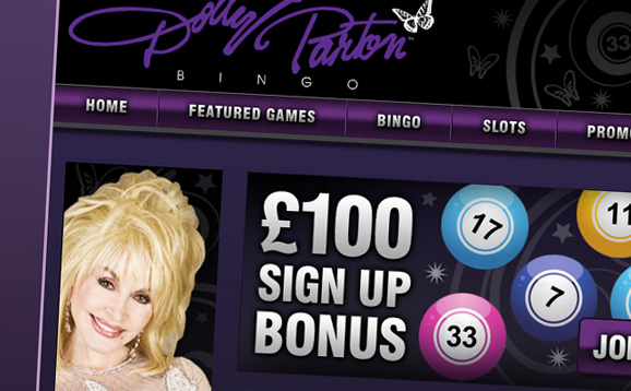 Plus-Five Gaming, Dolly Parton Bingo Website