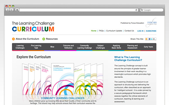 Focus Education, Learning Challenge Curriculum<br />Website Build - image 2