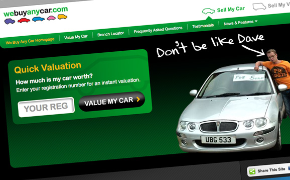 webuyanycar.com, Website Re-design