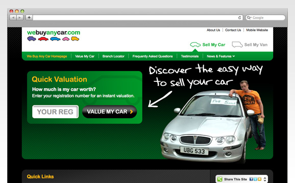 webuyanycar.com, Website Re-design - image 2