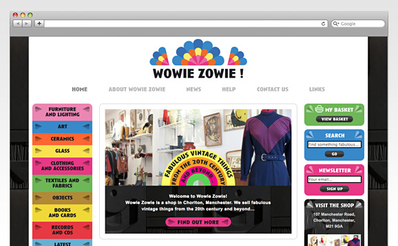 Wowie Zowie, Website Design and Build - image 2